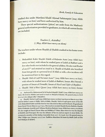Shaykh al-Hadith Fazlur...