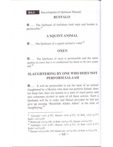 Encyclopedia of Qurbaani Laws