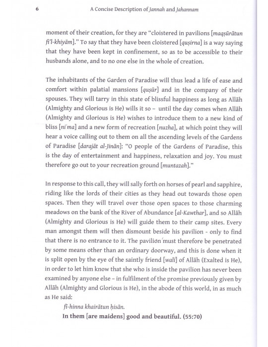 A concise description of jannah and jahannam, the garden of paradise and  the fire of hell by shaikh abd al qadir al jilani