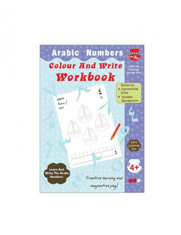 Arabic Numbers Colour and Write Workbook
