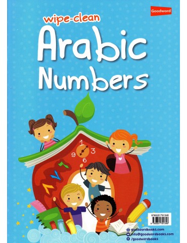Wipe-clean Arabic Numbers
