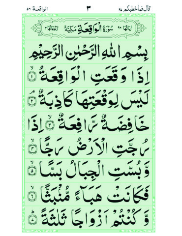 Surah Al-Waaqiah