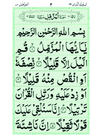 Surah Al-Muzzamil