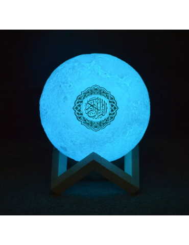 White Moon Lamp Quran Speaker