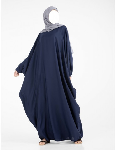 Navy Batwing Abaya