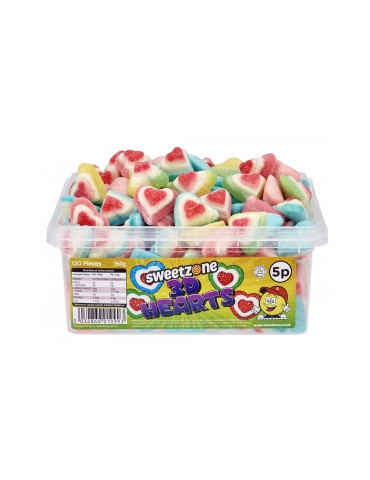 3D Hearts - Sweetzone Sweets