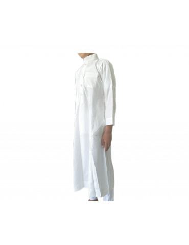 Children's White Comfort Thobe